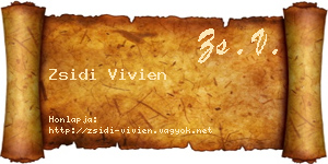 Zsidi Vivien névjegykártya